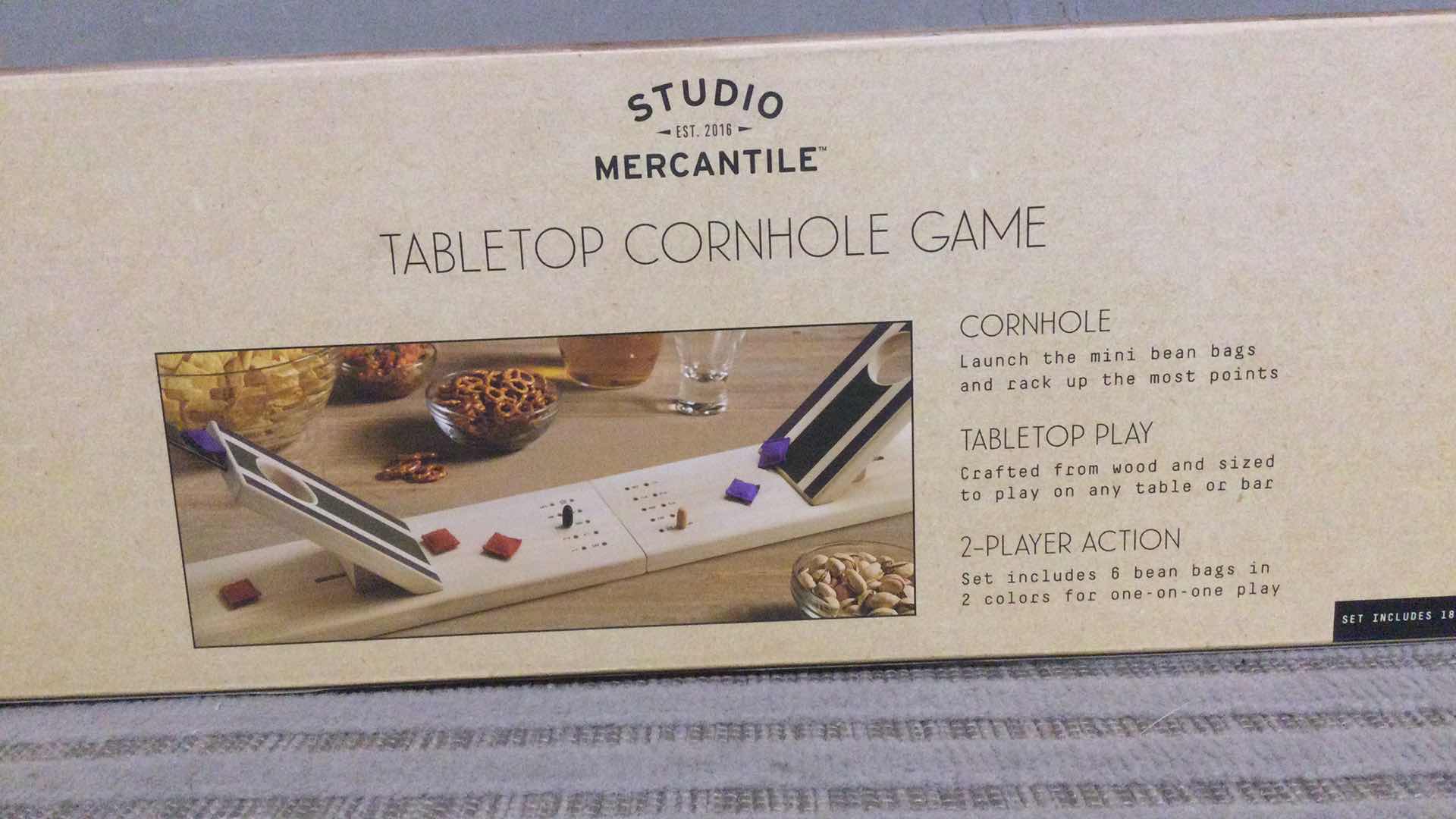 Photo 1 of NEW STUDIO MERCANTILE TABLETOP CORNHOLE GAME