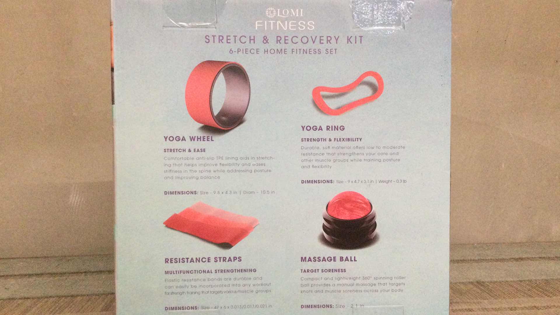 Photo 1 of NEW LOMI FITNESS STRETCH & RECOVERY KIT 6-PIECE HOME FITNESS SET