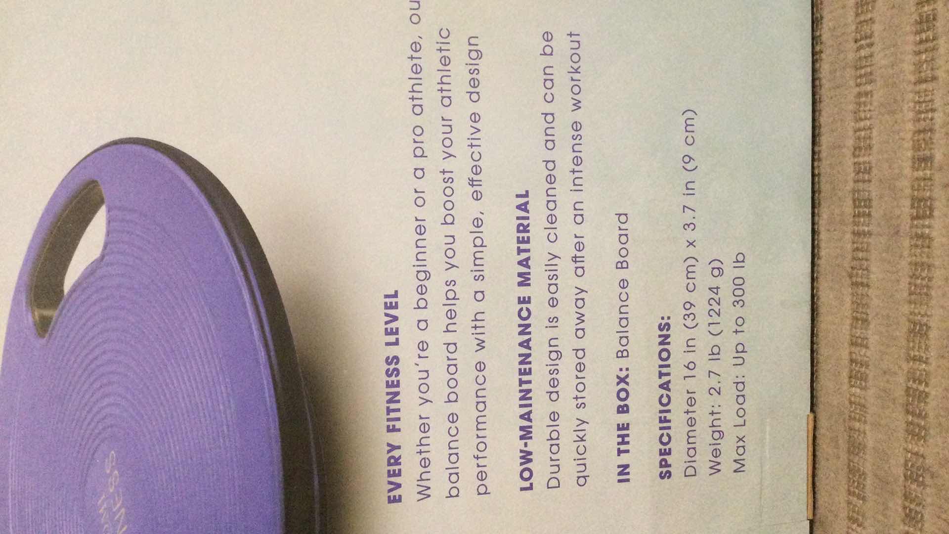 Photo 1 of NEW LOMI FITNESS BALANCE BOARD FOR COORDINATION IMPROVEMENT