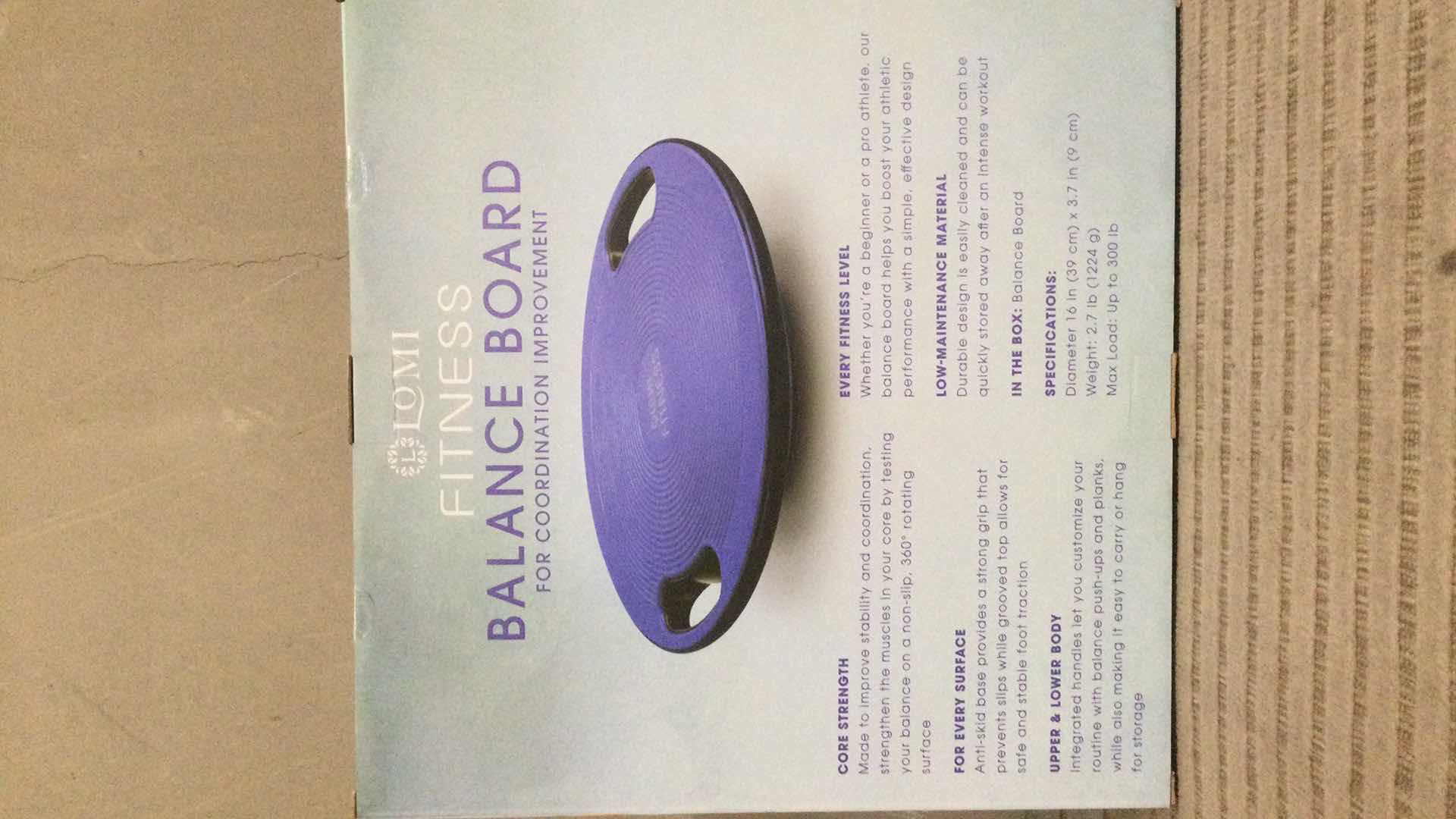 Photo 1 of NEW LOMI FITNESS BALANCE BOARD FOR COORDINATION IMPROVEMENT