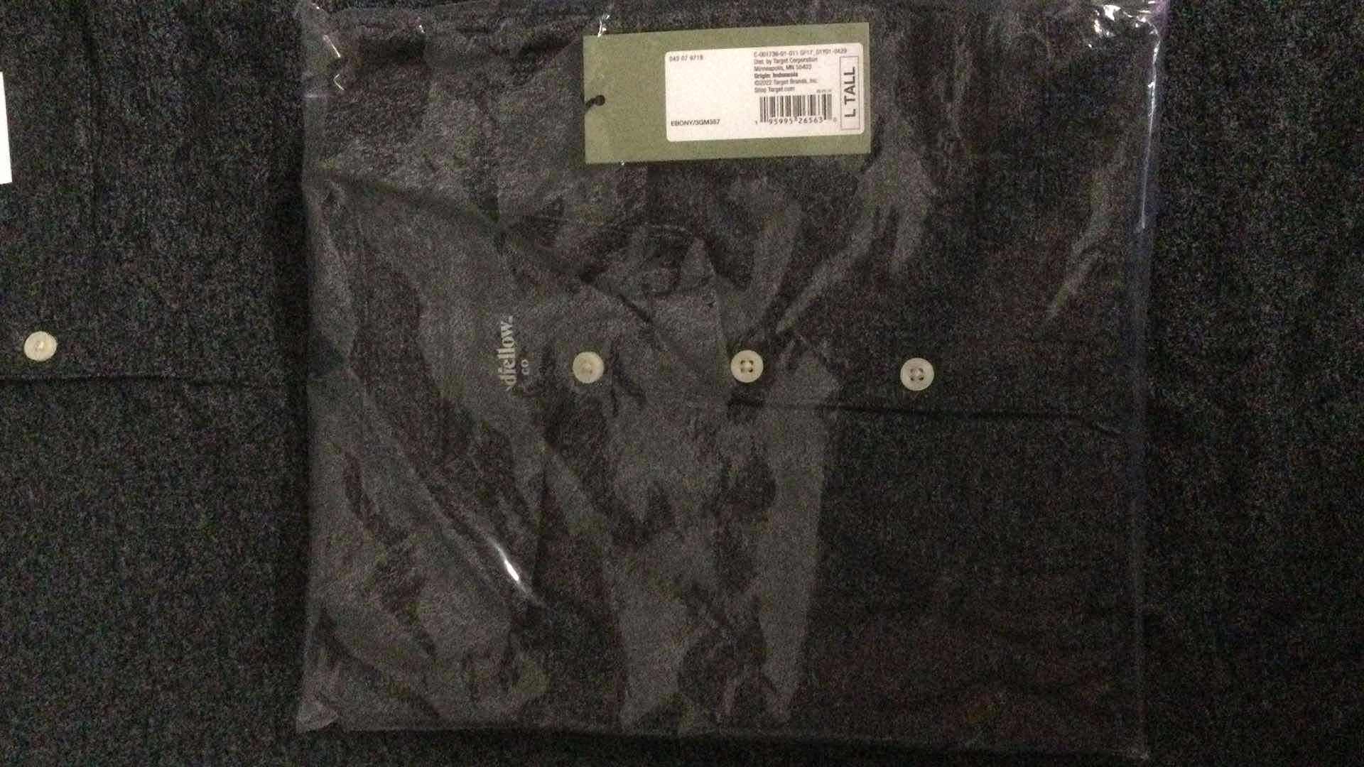 Photo 1 of NEW GOODFELLOW & CO. MENS EBONY SHIRT SIZE L-TALL