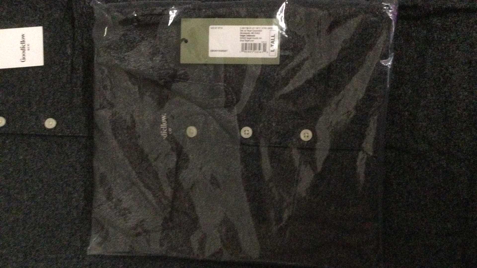 Photo 1 of NEW GOODFELLOW & CO. MENS EBONY SHIRT SIZE L-TALL