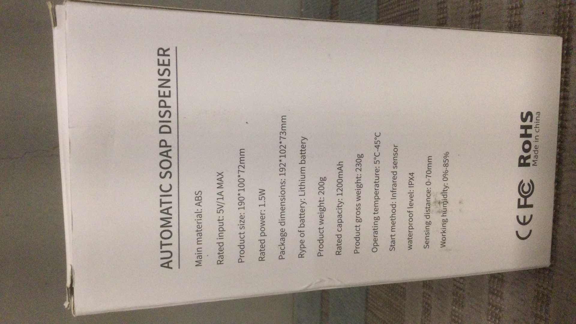 Photo 1 of AUTOMATIC FOAM SOAP DISPENSER