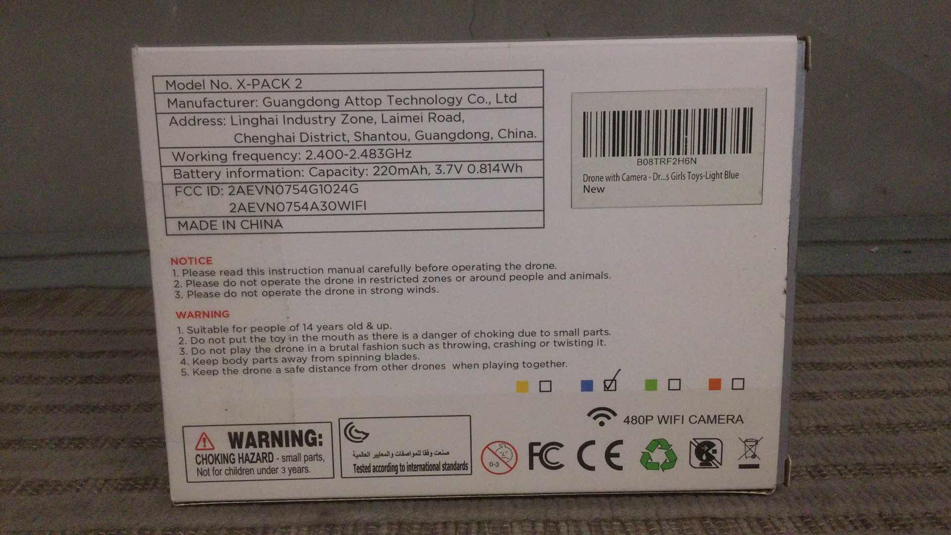 Photo 1 of ATTOP X-PACK 2 2.4G MINI FOLDABLE DRONE