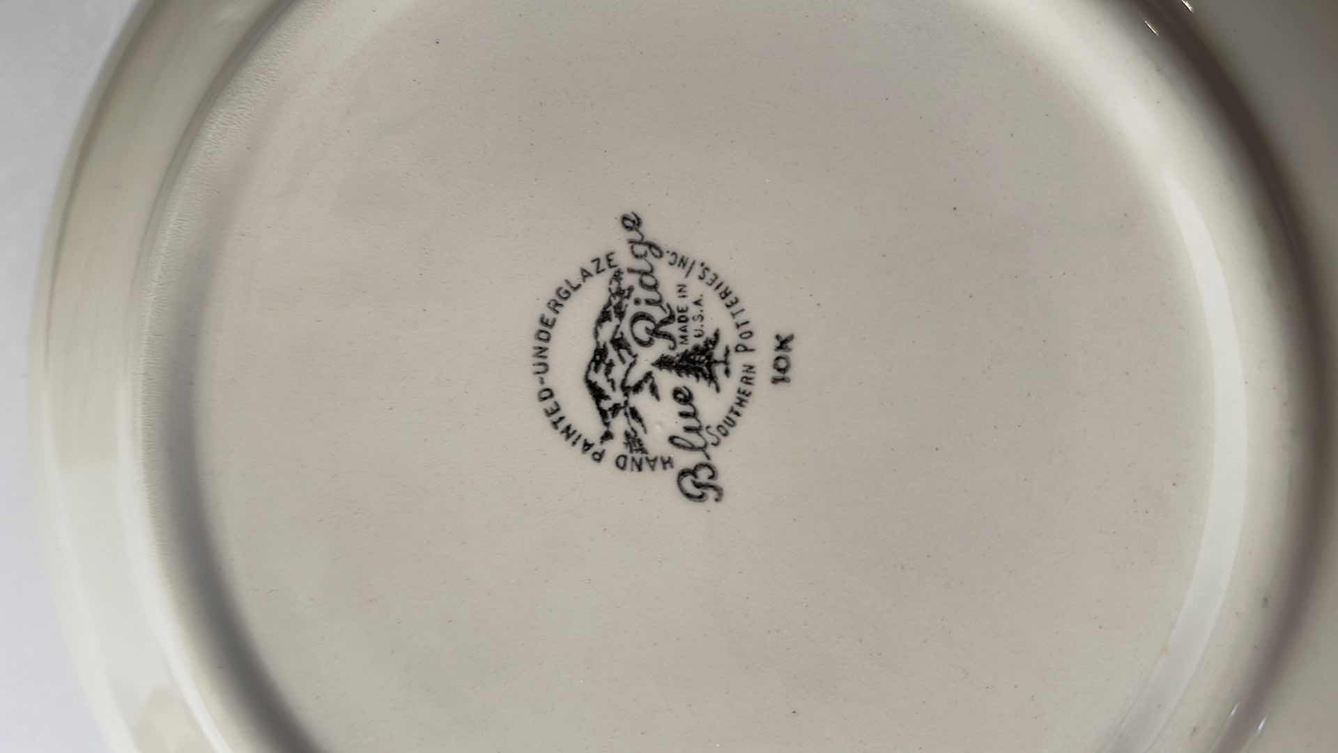 Photo 1 of BLUE RIDGE SOUTHERN POTTERY SUNNY SPRAY SKYLINE 9 1/2 LUNCH PLATE SET OF 8 MORE OF THIS SET IN AUCTION