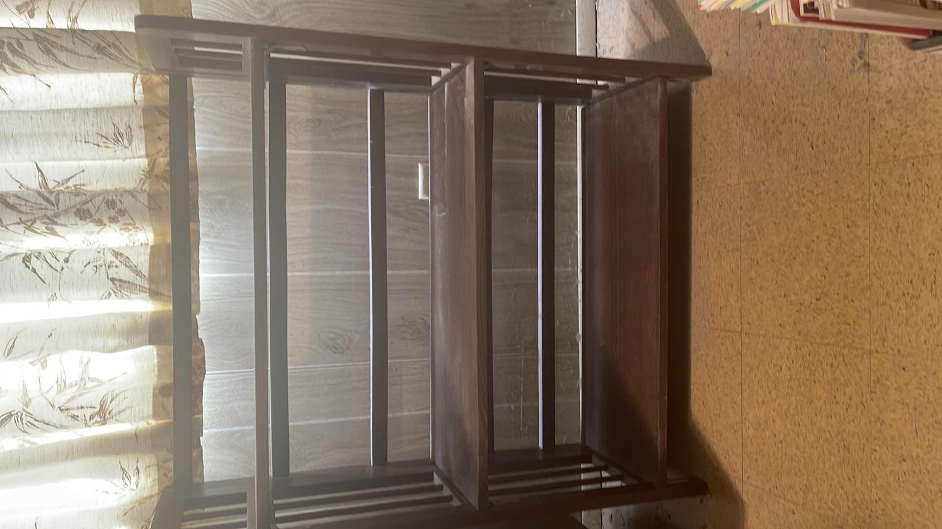 Photo 1 of WOODEN FOLDABLE BOOKSHELF  27.5”x 11.5” x 45.5”