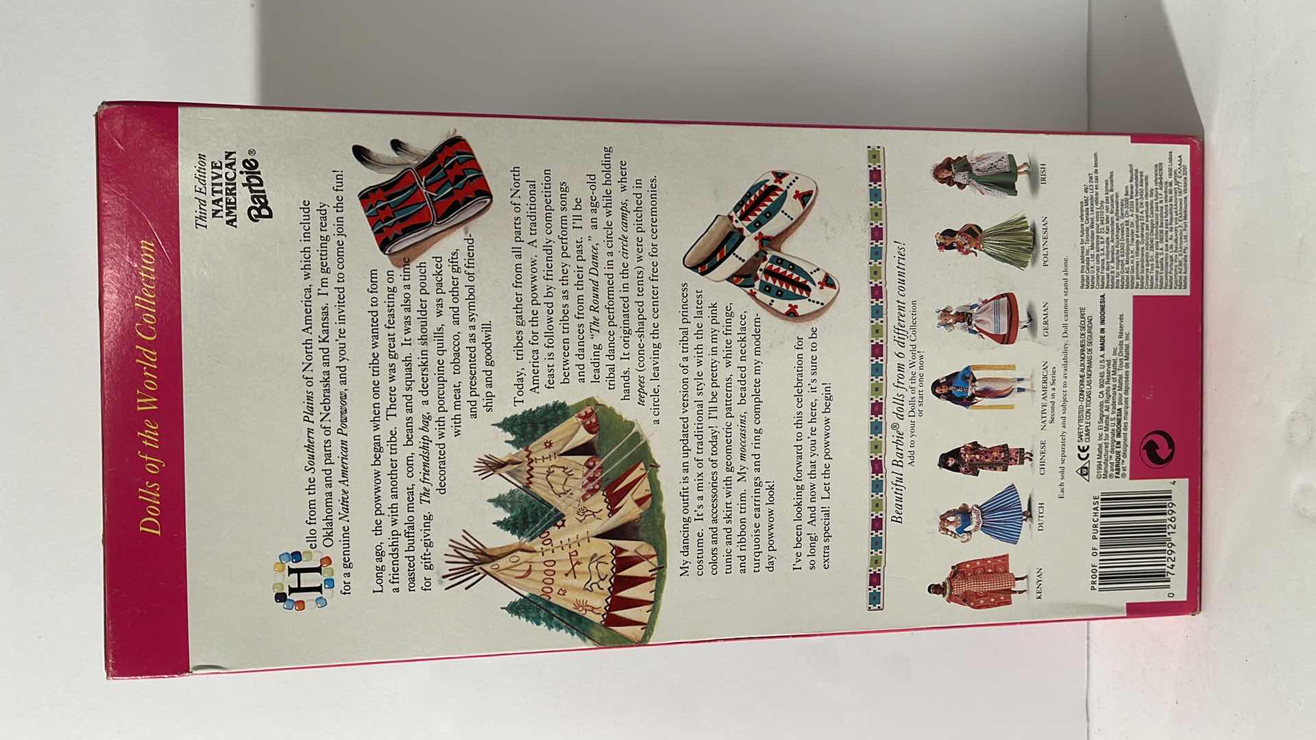 Photo 1 of 1994 NATIVE AMERICAN BARBIE THIRD EDITION  NEW IN BOX, MINT CONDITION