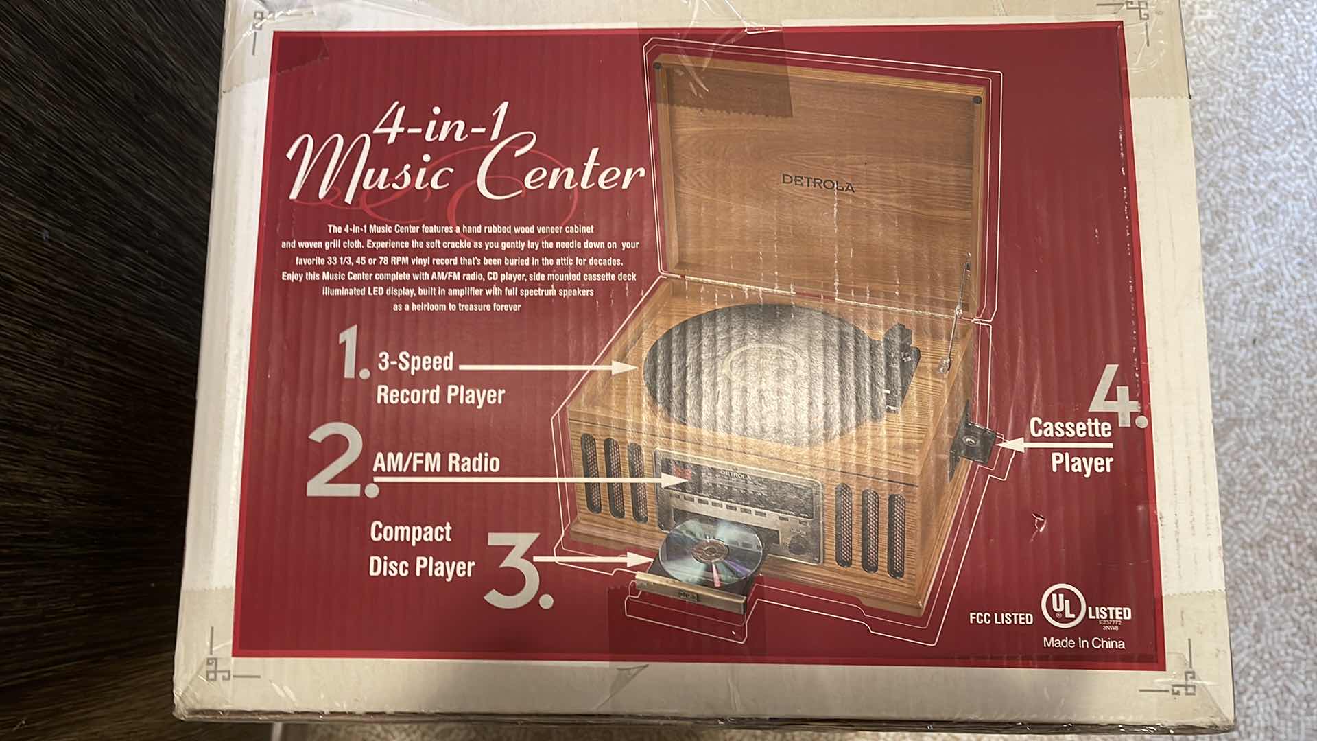 Photo 1 of NIB DETROLA 4-IN-1 MUSIC CENTER