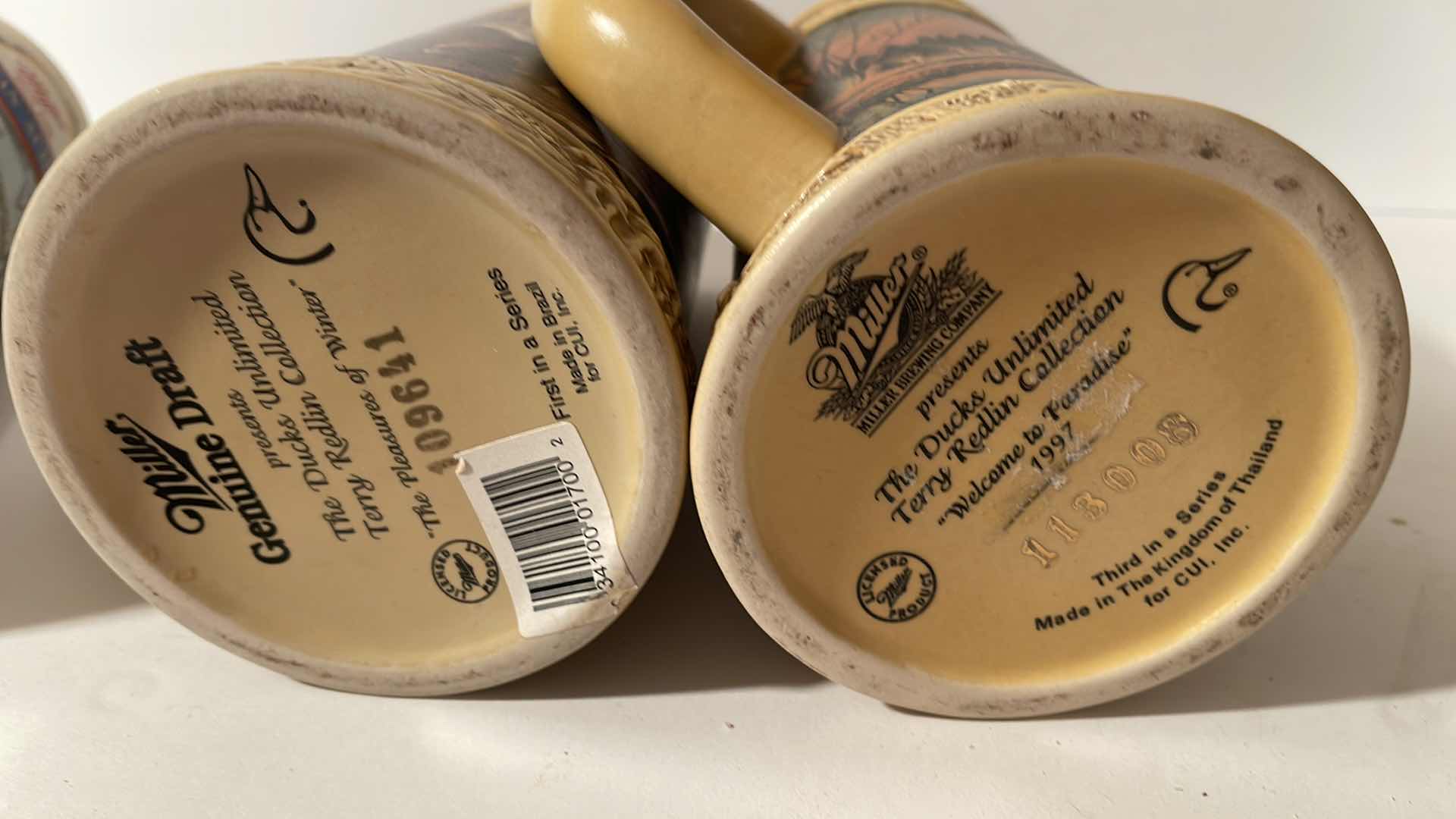 Photo 1 of MILLER GENUINE DRAFT COLLECTOR BEER STEINS