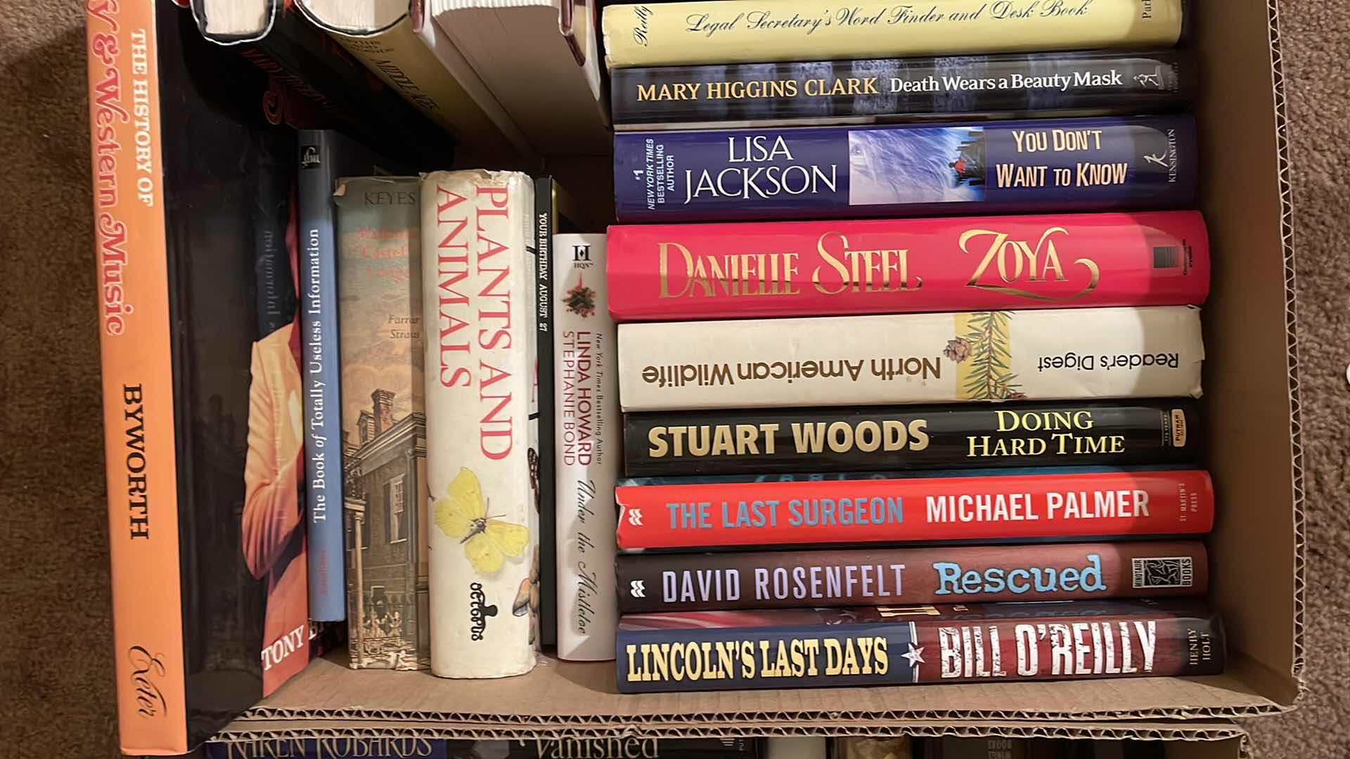 Photo 1 of ASSORTED HARDCOVER BOOKS- LARGE LOT