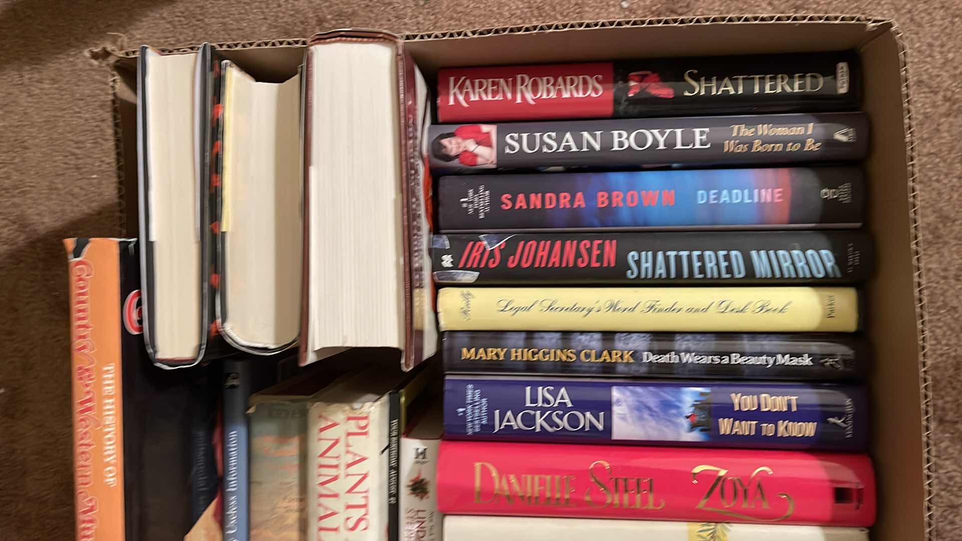 Photo 1 of ASSORTED HARDCOVER BOOKS- LARGE LOT