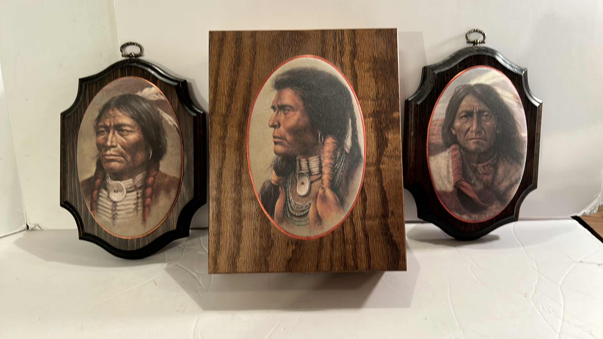 Photo 1 of 3 PIECE INDIAN DECOR, H 9.5”, BOX 7” x H9”