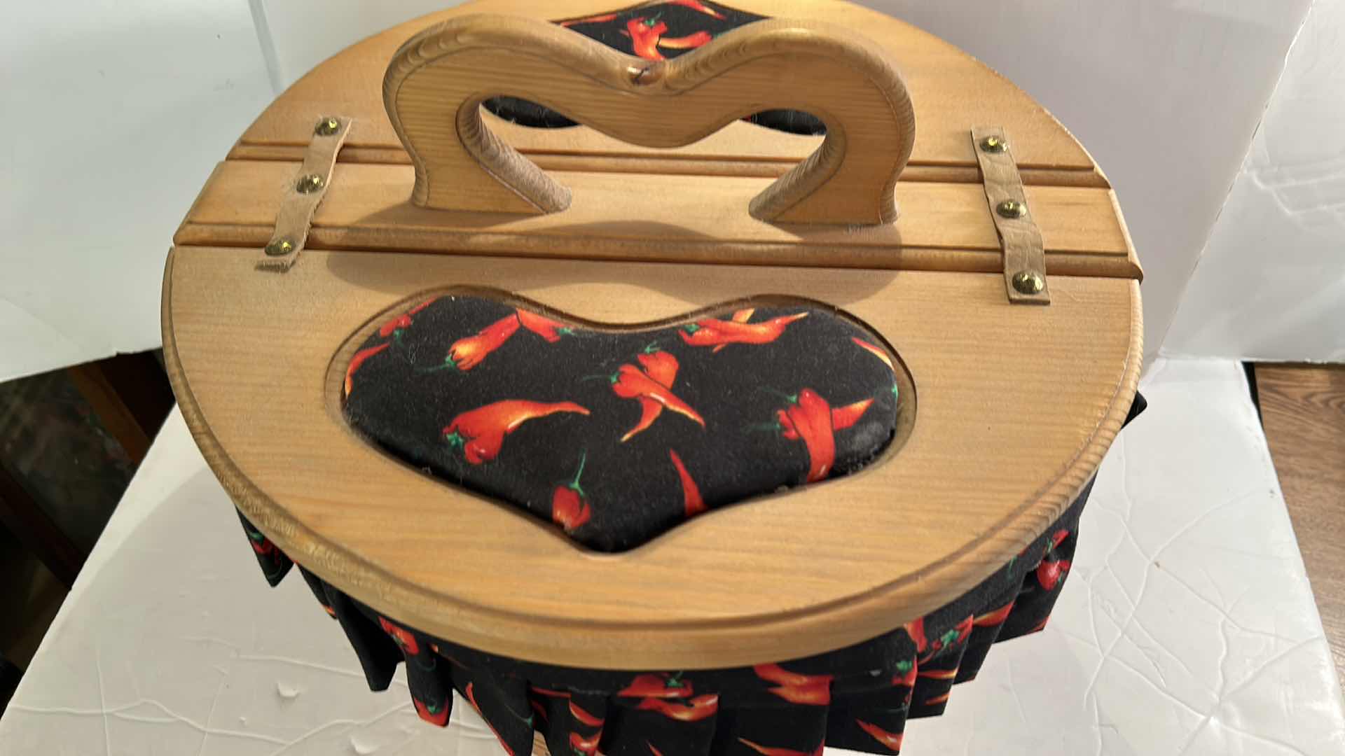 Photo 1 of VINTAGE SEWING BASKET 16” x 14”