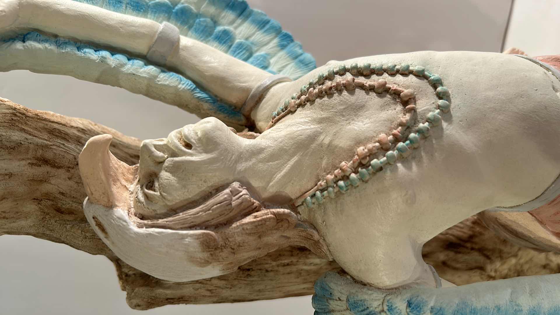 Photo 1 of SOUTHWESTERN INDIAN CLAY FIGURE 11” x H19”