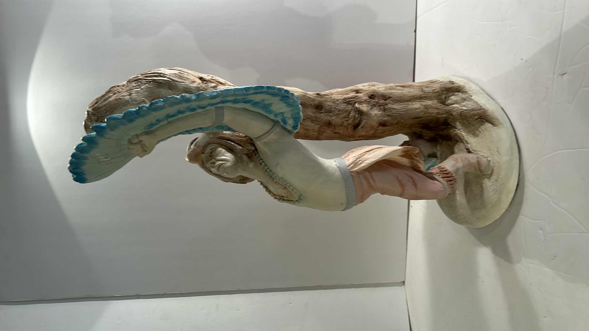 Photo 1 of SOUTHWESTERN INDIAN CLAY FIGURE 11” x H19”