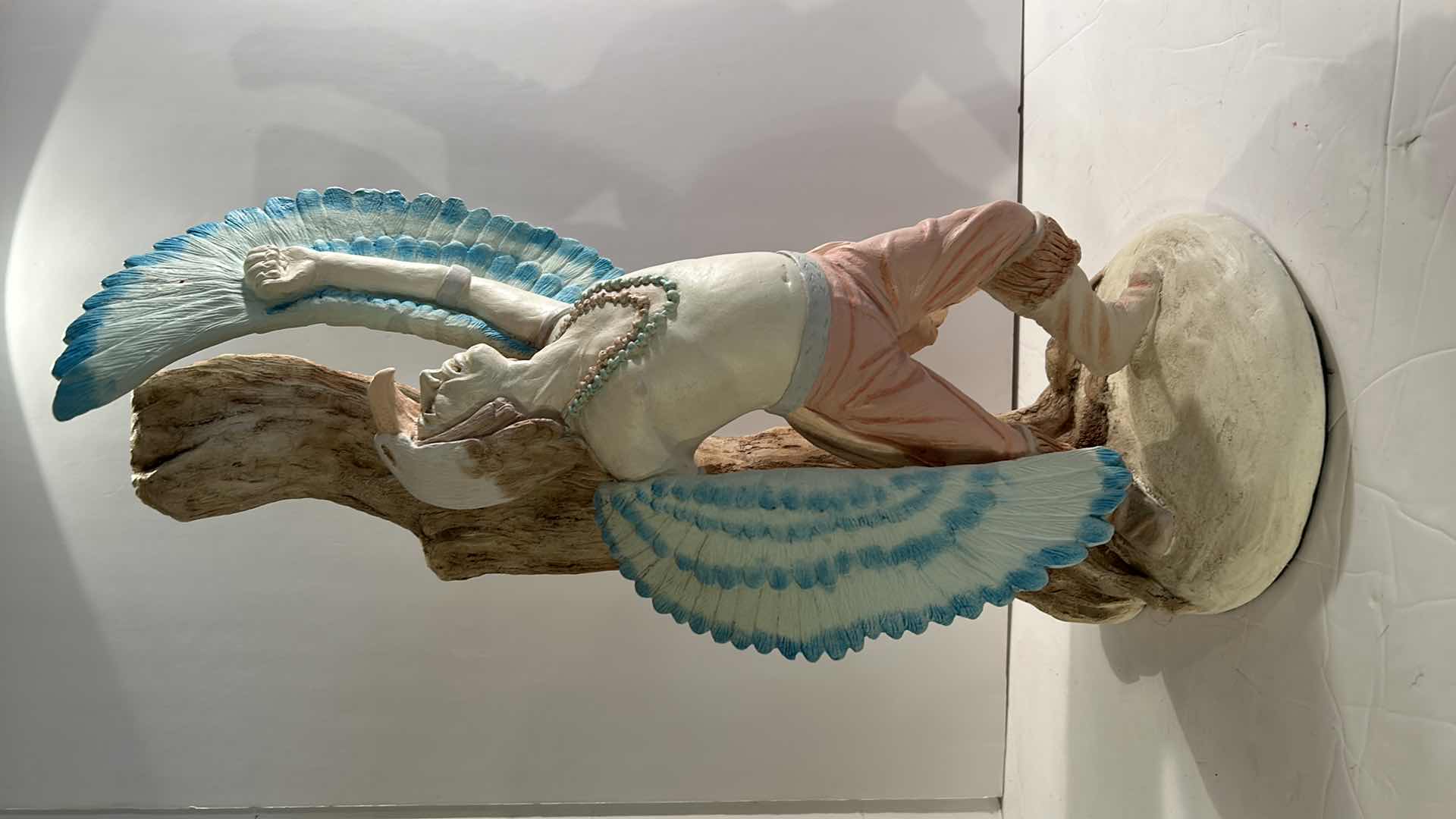 Photo 1 of SOUTHWESTERN INDIAN CLAY FIGURE 11” x H19”