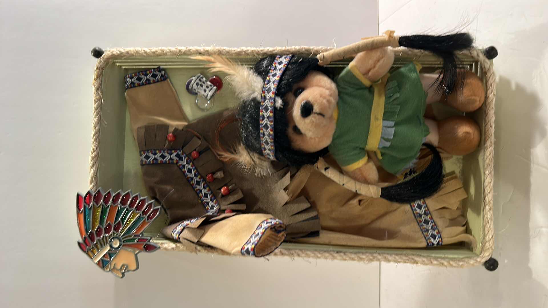 Photo 1 of INDIAN INSPIRED SHADOW BOX; LEWIS AND CLARK BEAR AND MORE