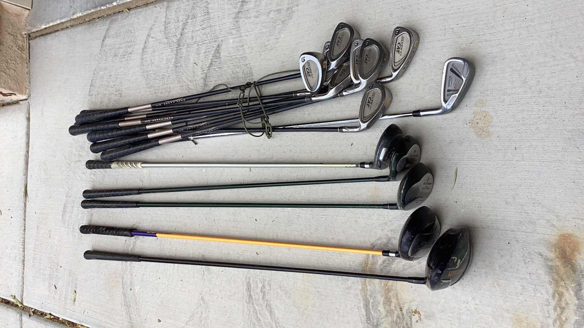 Photo 1 of ASSORTED GOLF CLUBS LYNX DUNLOP