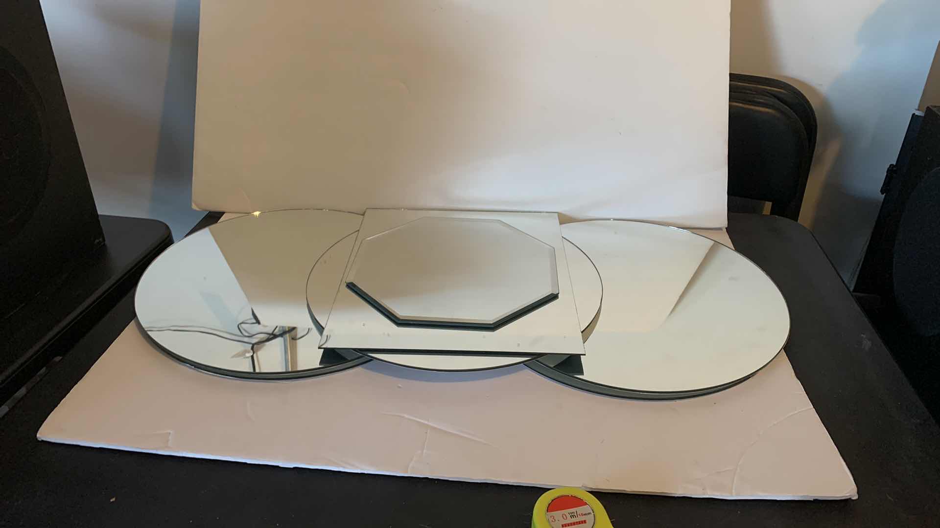 Photo 1 of 7 DISPLAY MIRRORS FOR CENTERPIECES ( 5 ROUND, 1 SQUARE, 1 OCTAGON) 
ROUND 14”