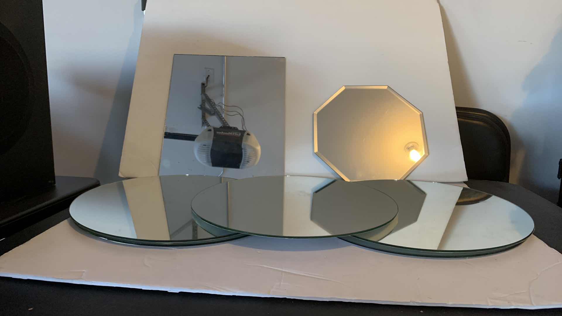 Photo 1 of 7 DISPLAY MIRRORS FOR CENTERPIECES ( 5 ROUND, 1 SQUARE, 1 OCTAGON) 
ROUND 14”