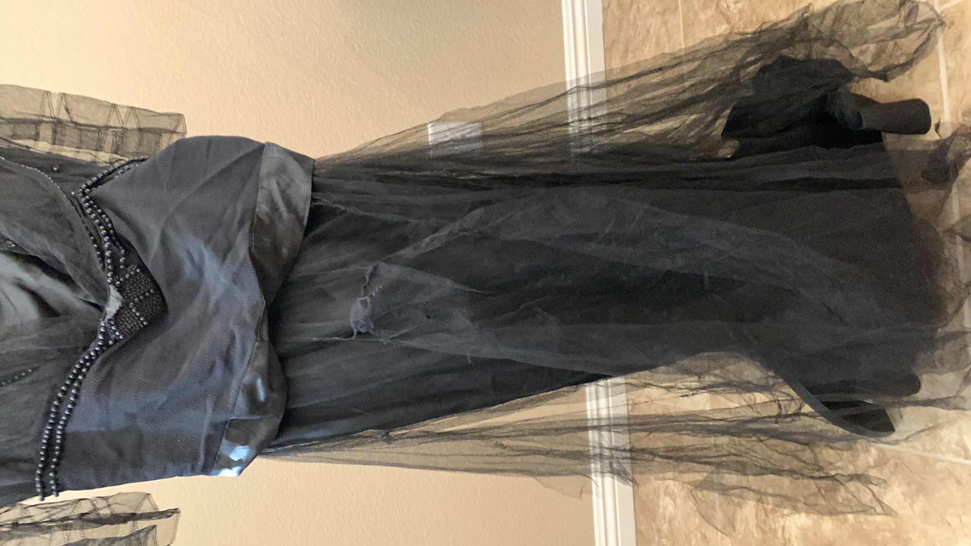 Photo 1 of 1920’S VINTAGE APPROX 100 YEAR OLD DRESS WITH SNAPS AND AGED LACE