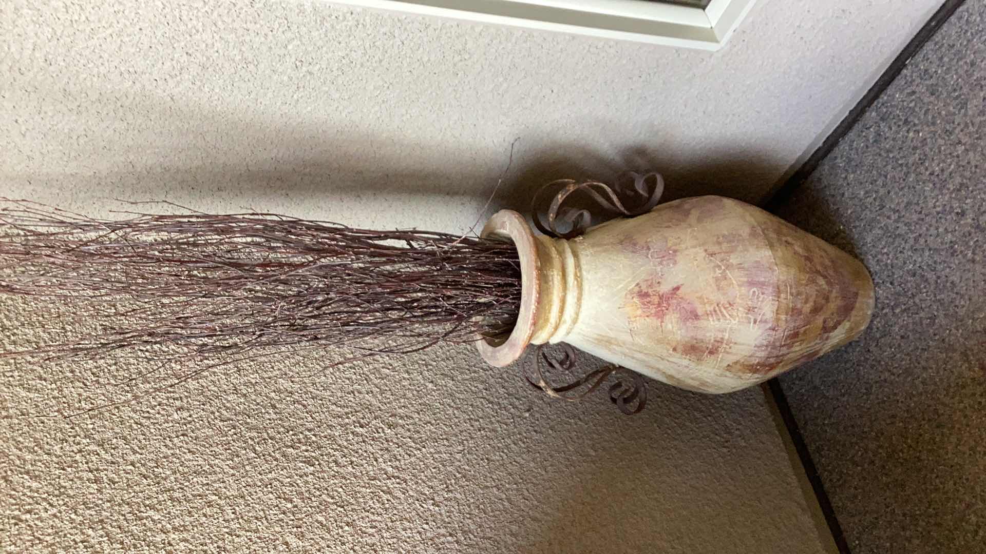 Photo 1 of PAIR OF LARGE CLAY POTS WITH HANDLES 12" X H24"