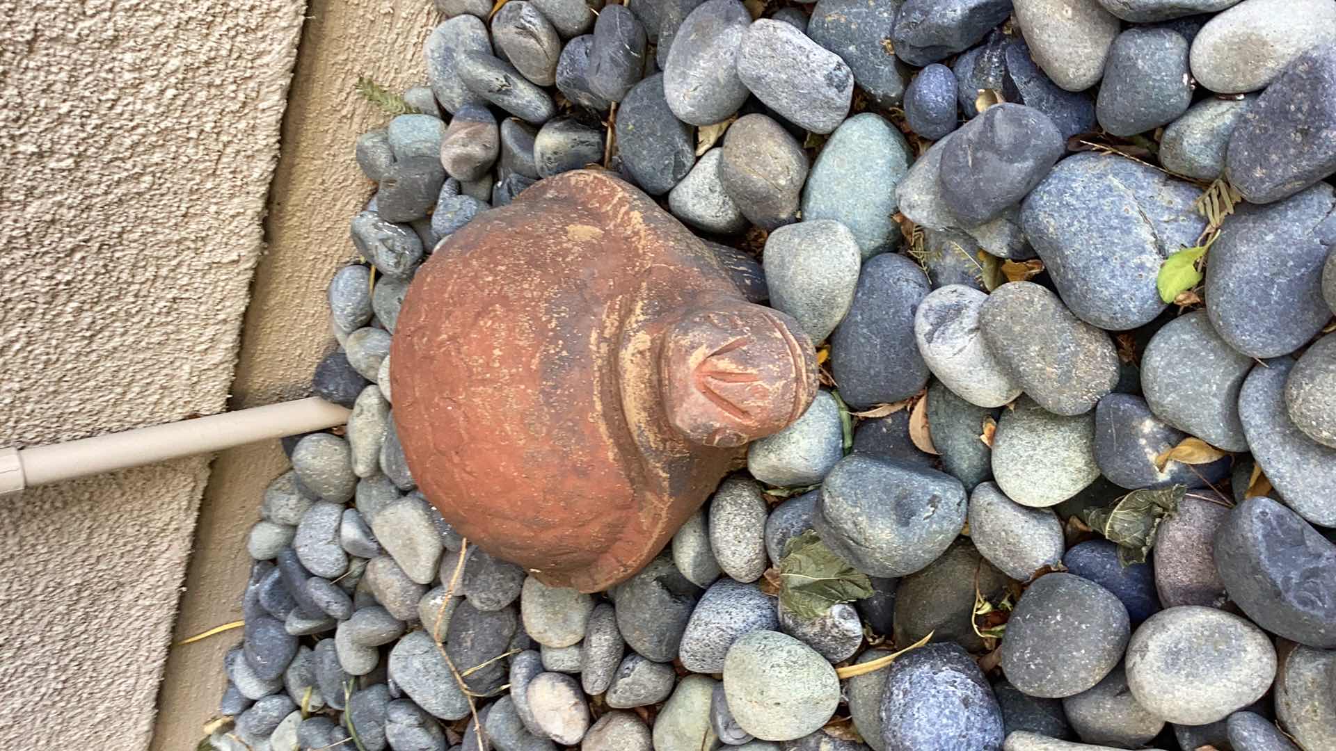 Photo 1 of THREE CONCRETE GARDEN DECOR TURTLE AND RABBITS 12" X H12"