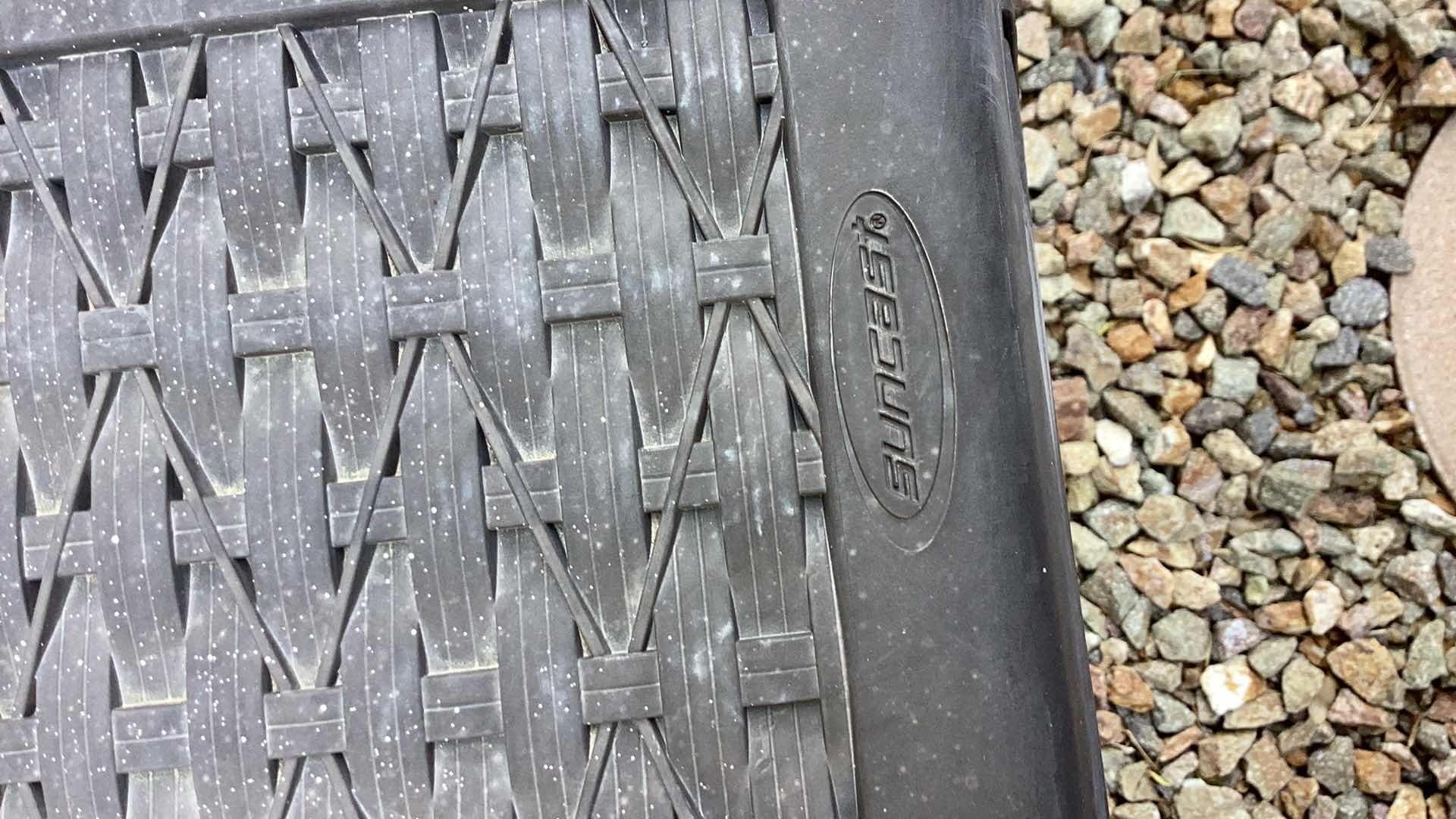 Photo 1 of SUNCAST LARGE PLASTIC OUTDOOR STORAGE CONTAINER 51 X 28 X H 24