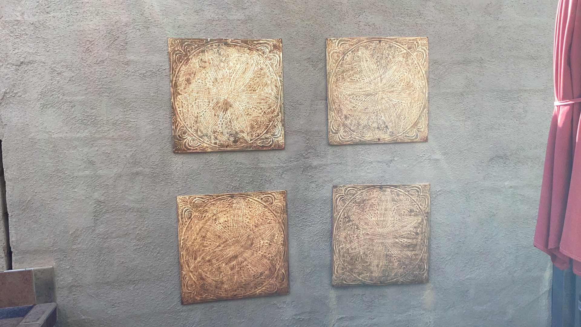 Photo 1 of 4-OUTDOOR METAL WALL DECOR 18"
 X  18"