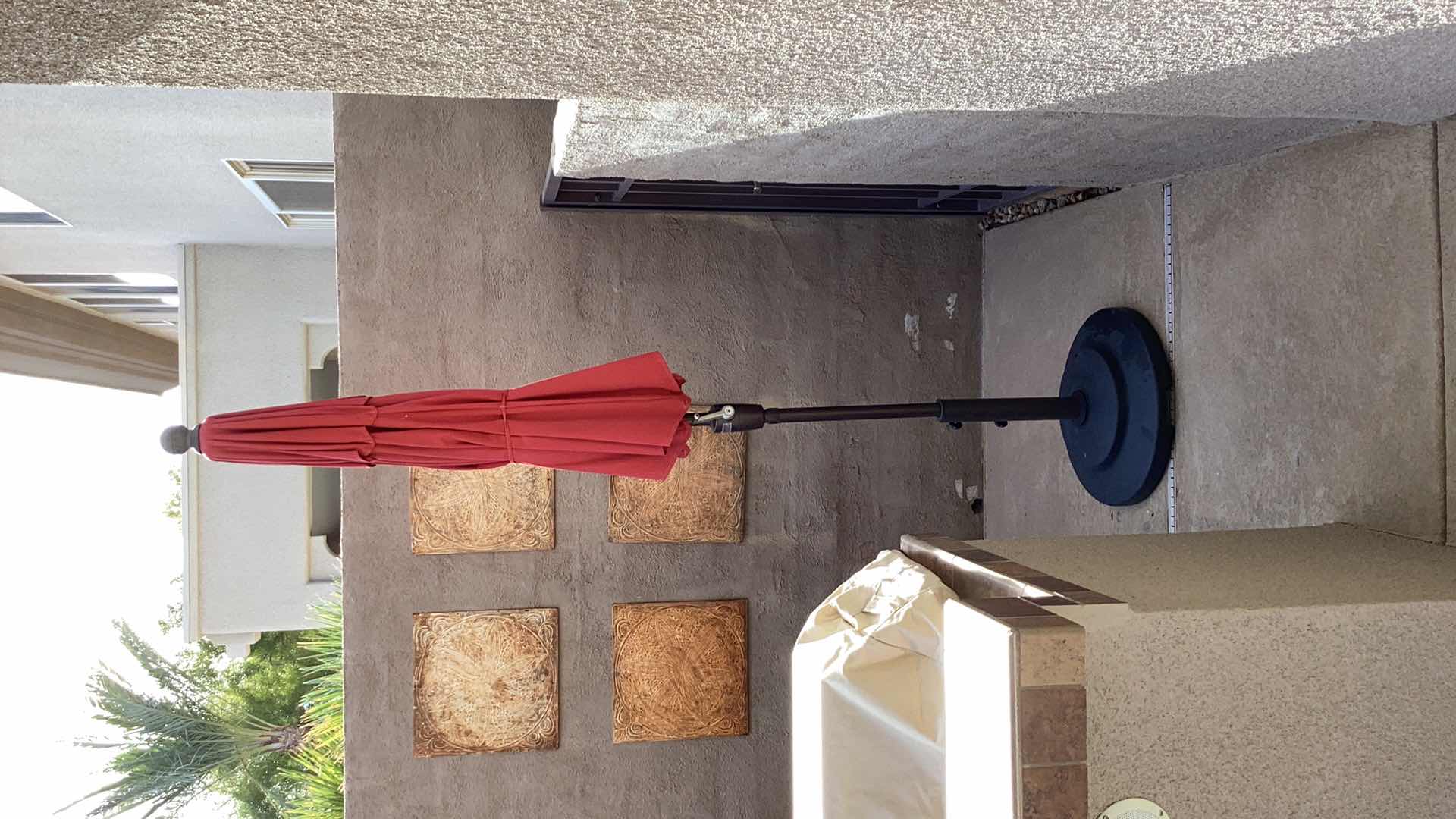 Photo 1 of OUTDOOR PATIO UMBRELLA WITH STAND 8'