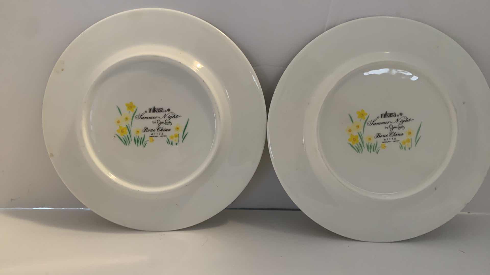 Photo 1 of MIKASA BONE CHINA DESSERT PLATES, 8 pieces