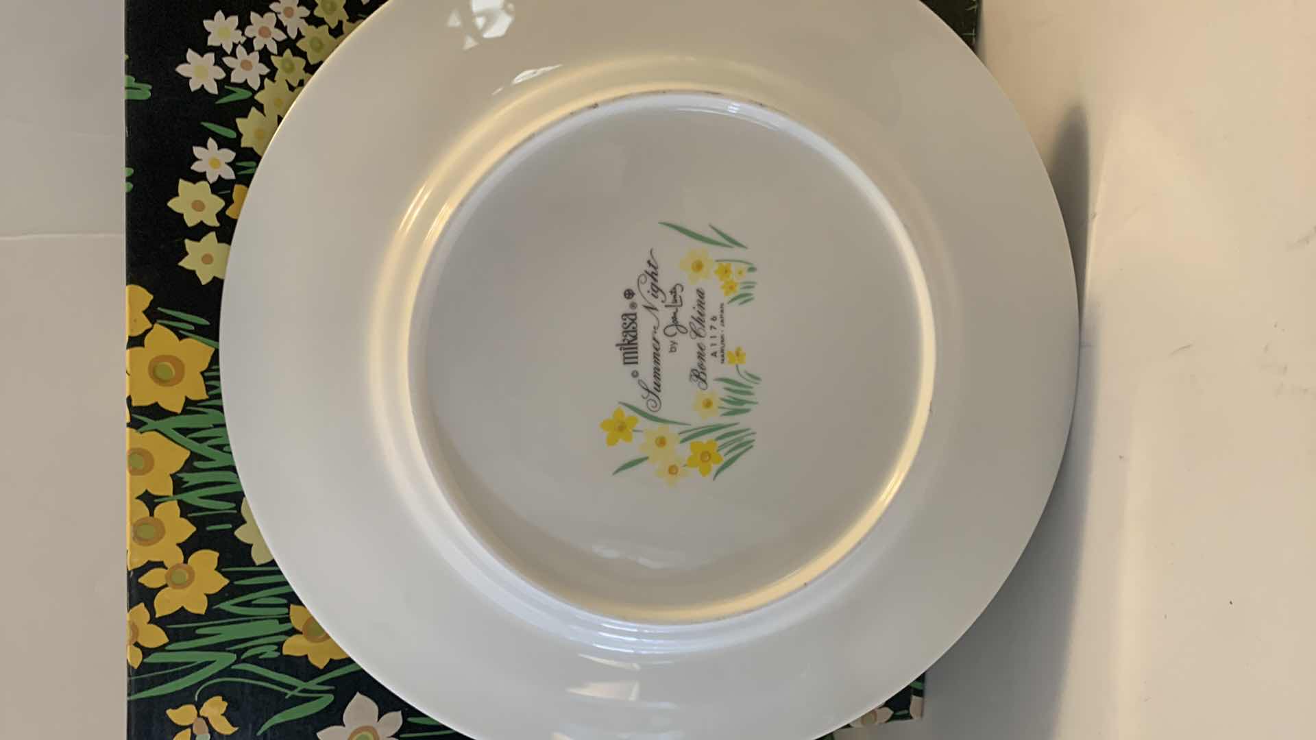 Photo 1 of MIKASA BONE CHINA DINNER PLATES, 12 pieces