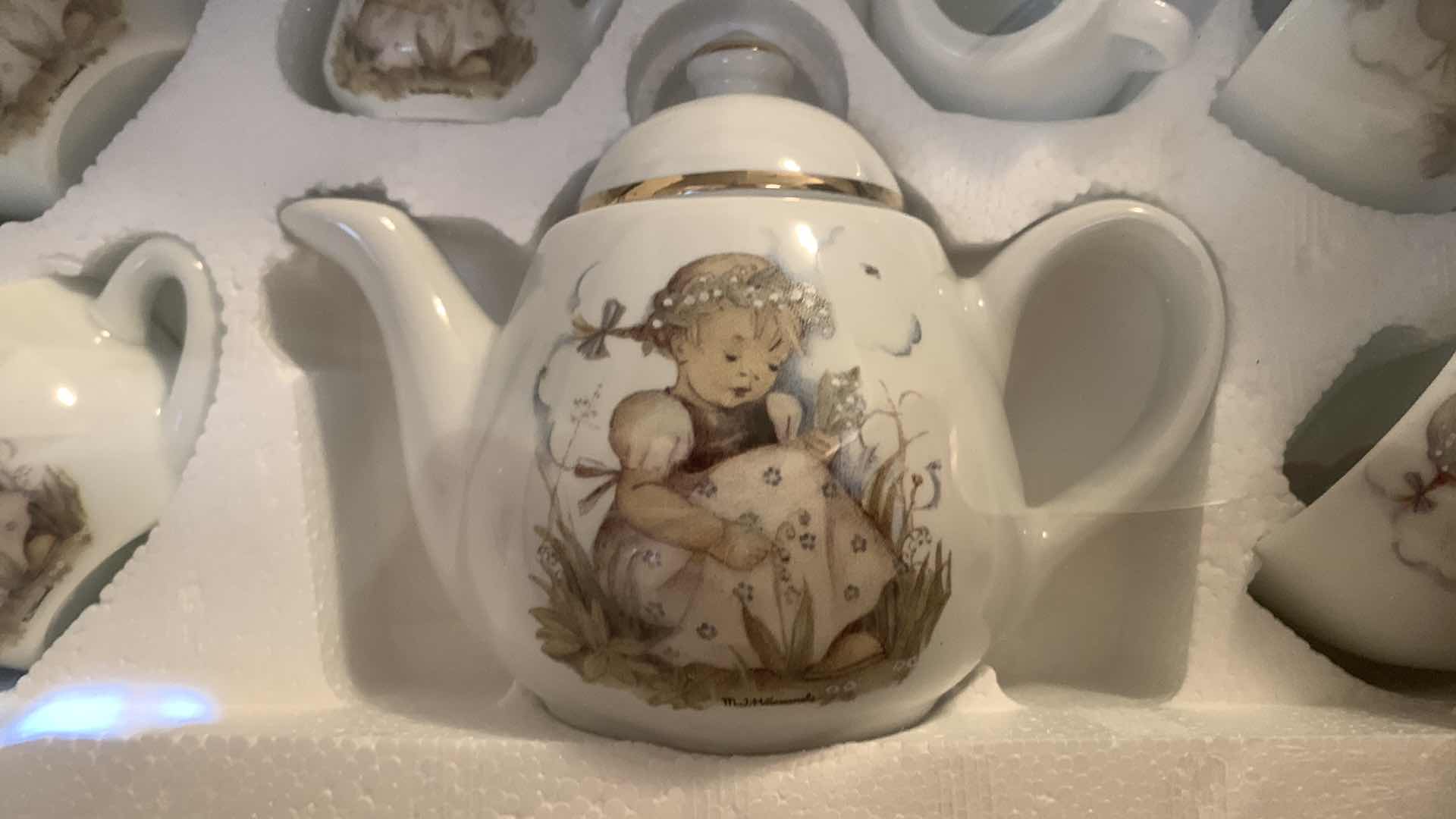 Photo 1 of NEW MJ HUMMEL KINDER TEA SERVICE SET