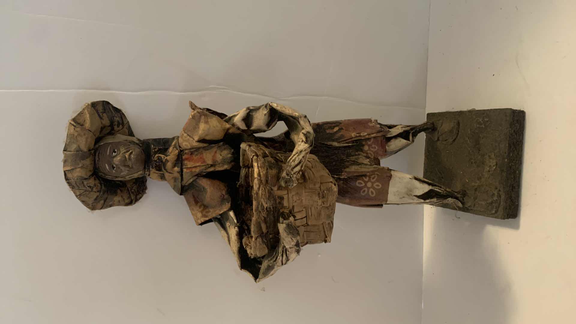 Photo 1 of 3 - PAPER MACHE MEXICAN FOLK ART FIGURINES 