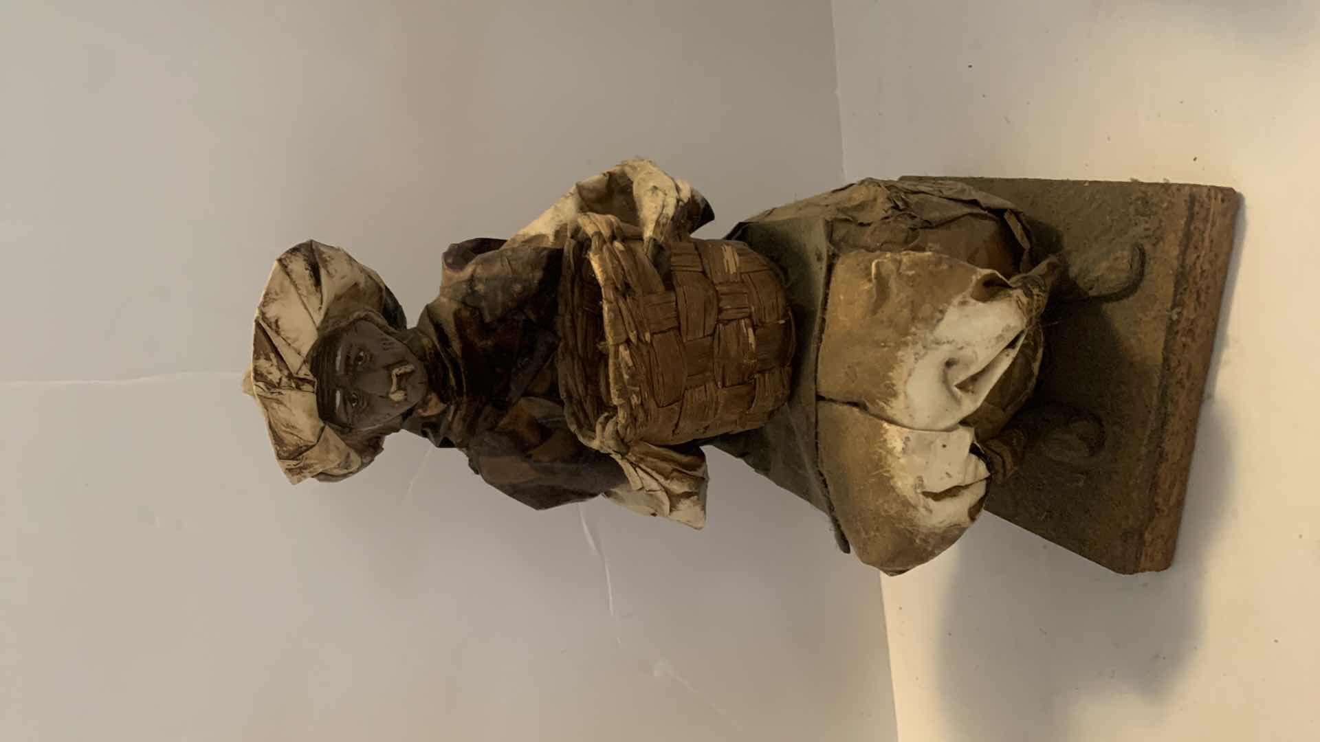 Photo 1 of 3 - PAPER MACHE MEXICAN FOLK ART FIGURINES