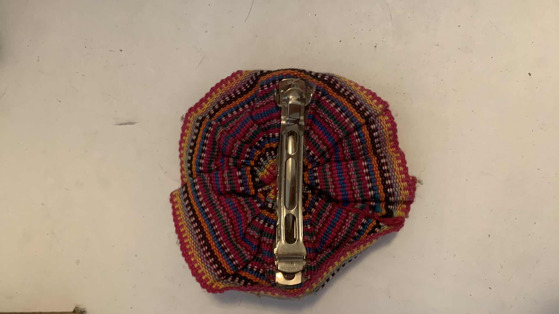 Photo 1 of 3 - PAPER MACHE MEXIJCAN FOLK ART FIGURINES AND HAIR CLIP