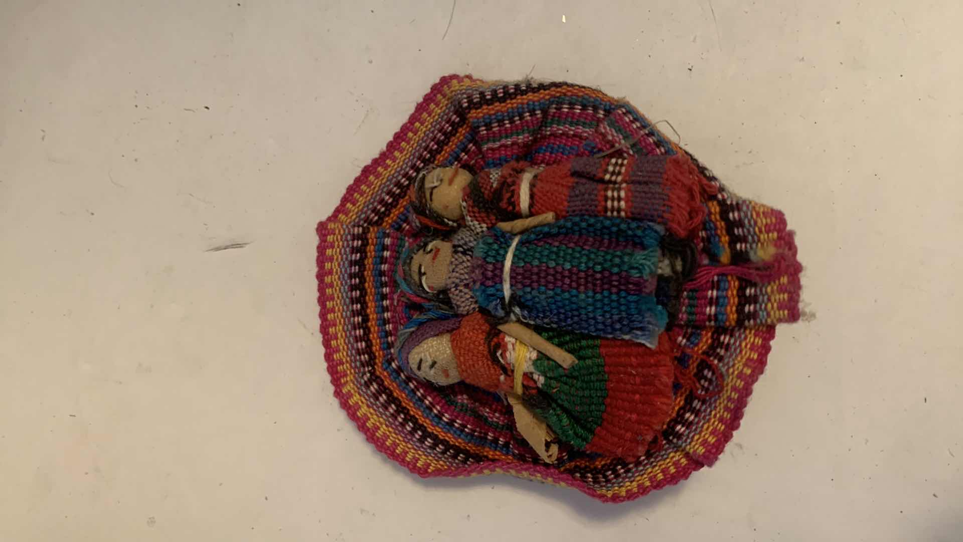 Photo 1 of 3 - PAPER MACHE MEXIJCAN FOLK ART FIGURINES AND HAIR CLIP