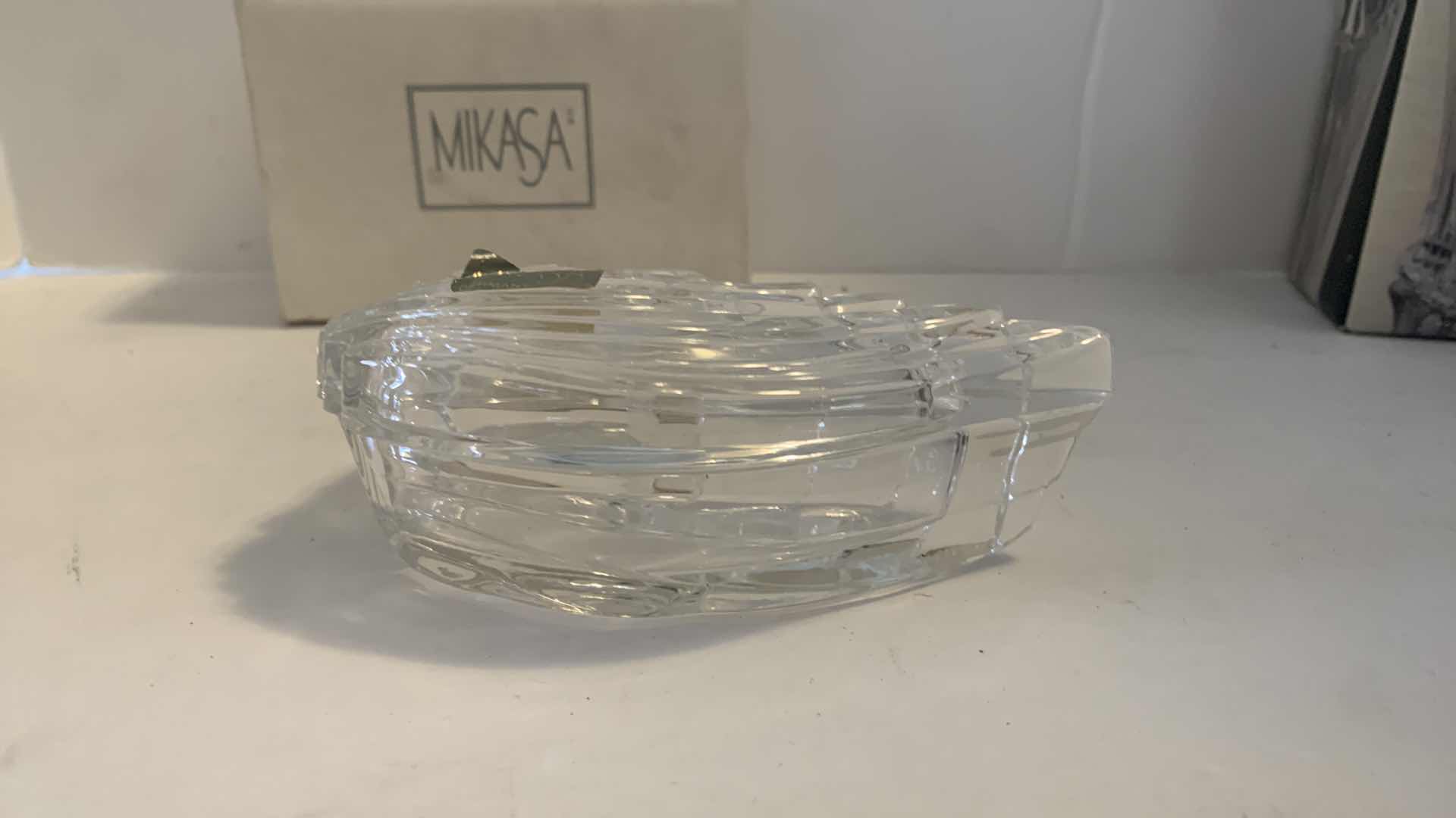 Photo 1 of NEW MIKASA SALT AND PEPPER SHAKERS AND SWAN BOX