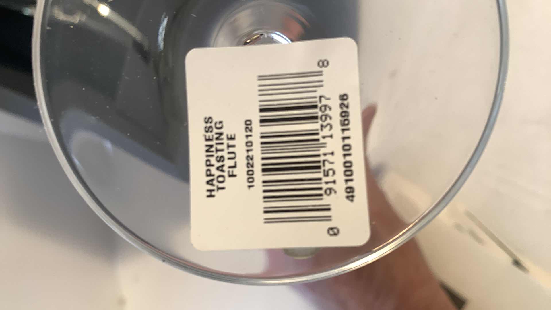 Photo 1 of 2 NEW WATERFORD CRYSTAL HAPPINESS TOASTING FLUTES