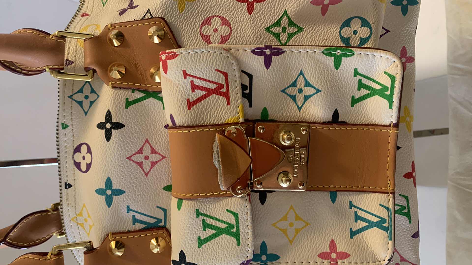 Photo 1 of LOUIS VUITTON PARIS WOMANS PURSE w DUST COVER  (not authenticated)