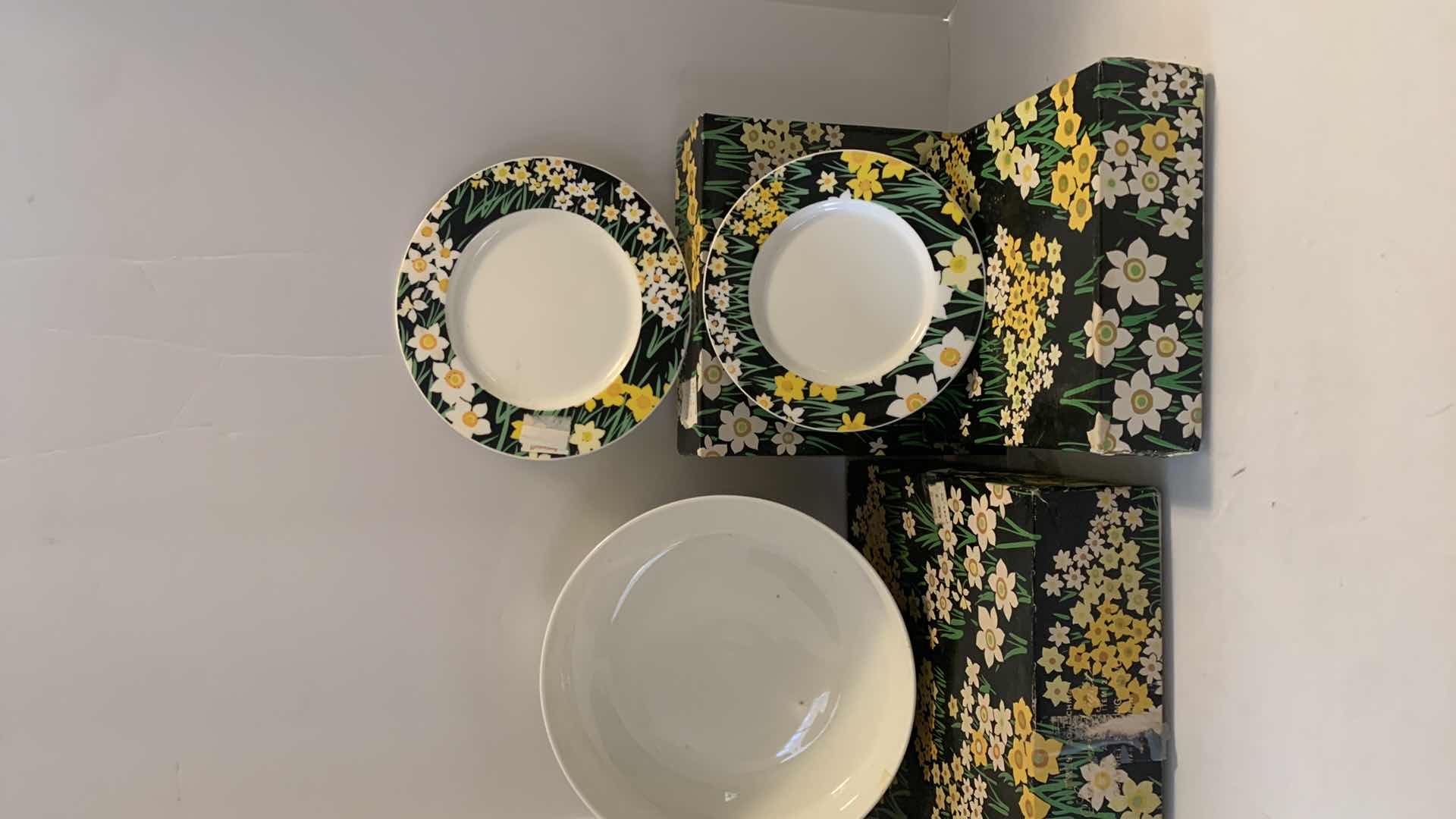 Photo 1 of MIKASA BONE CHINA, 4 DESSERT PLATES, 4 SALAD PLATES AND BOWL