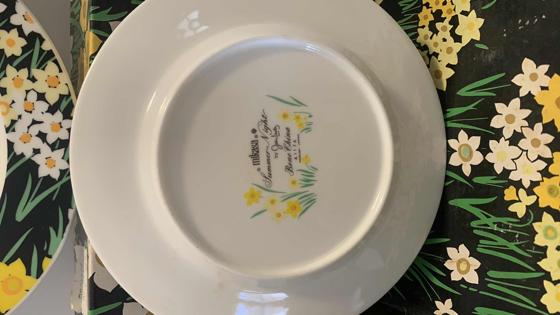 Photo 1 of MIKASA BONE CHINA, 4 DESSERT PLATES, 4 SALAD PLATES AND BOWL