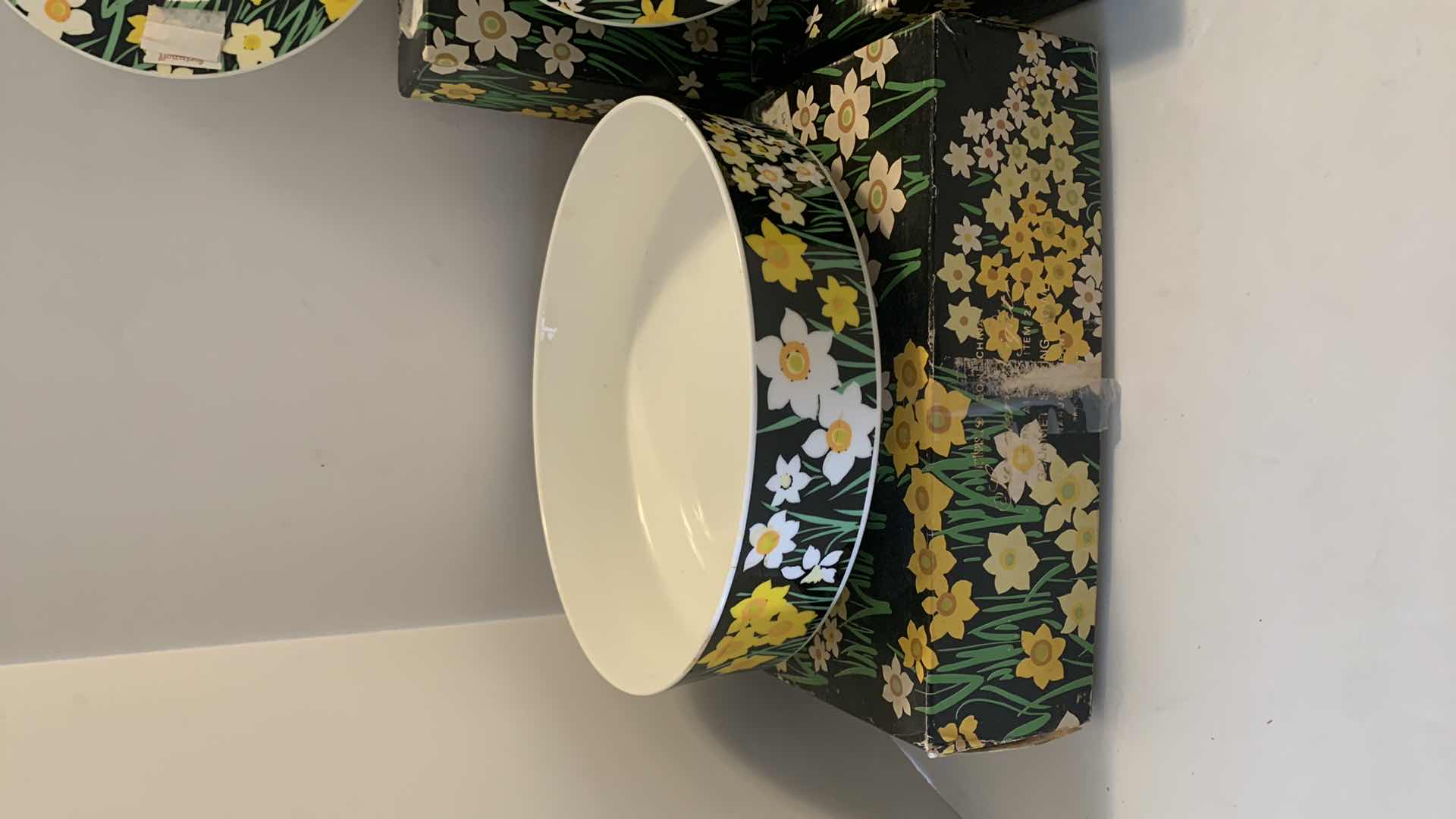 Photo 1 of MIKASA BONE CHINA, 4 DESSERT PLATES, 4 SALAD PLATES AND BOWL