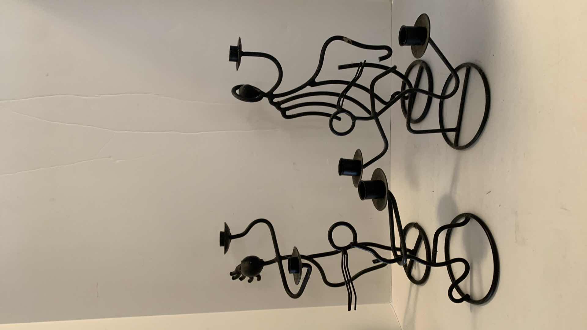 Photo 1 of 4 METAL CANDLE HOLDER SCULPTURES