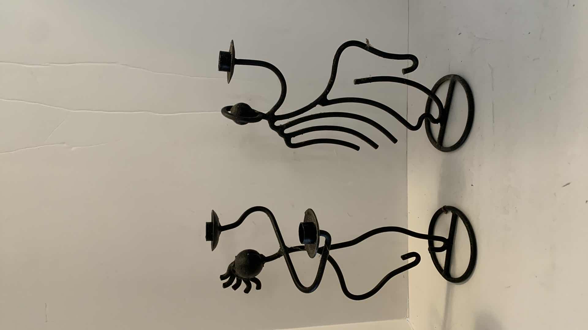 Photo 1 of 4 METAL CANDLE HOLDER SCULPTURES