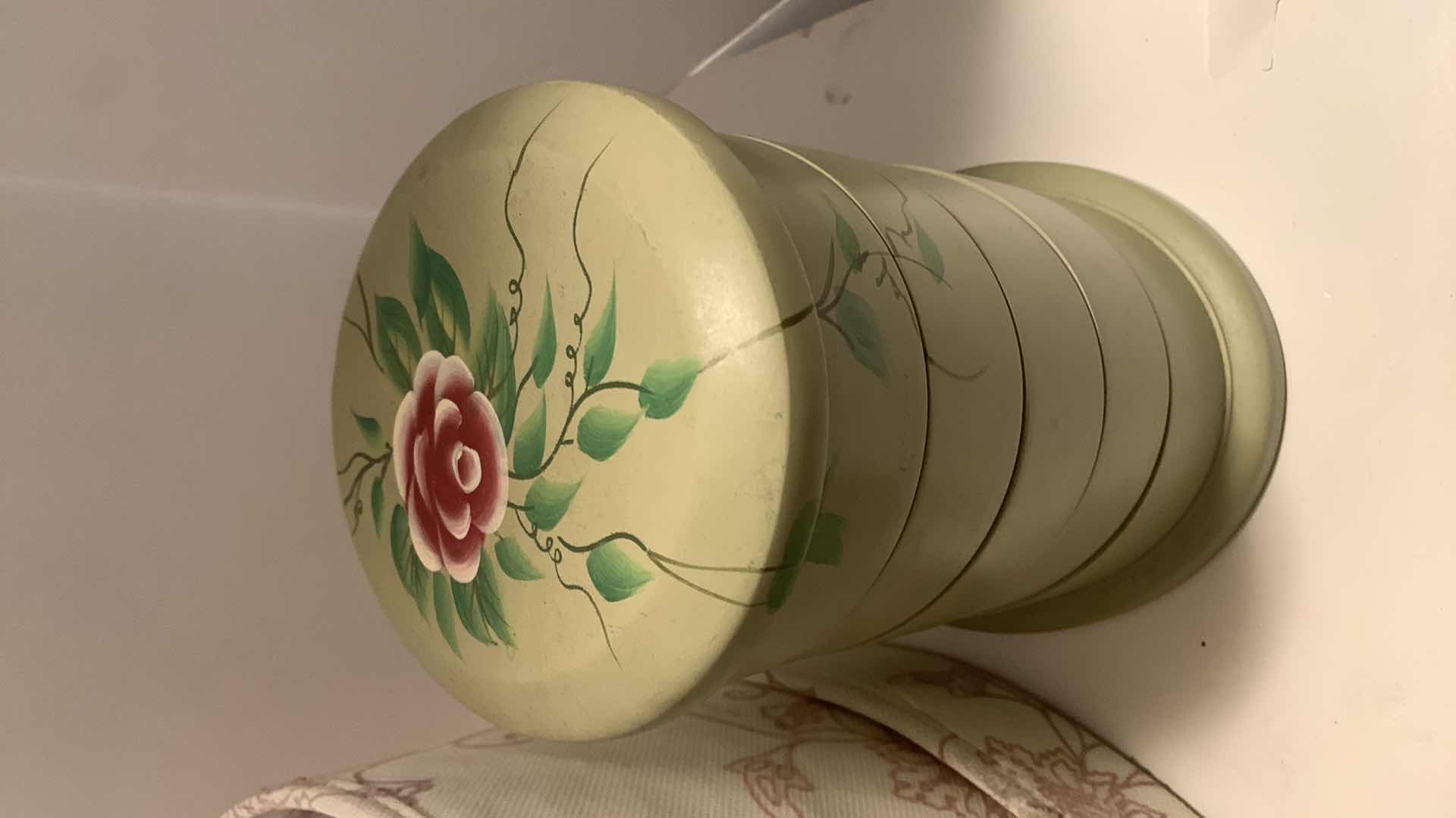 Photo 1 of COSTUME JEWELRY ASSORTMENT IN HAT BOX, CLOWN MUSIC BOX AND JEWELRY BOX