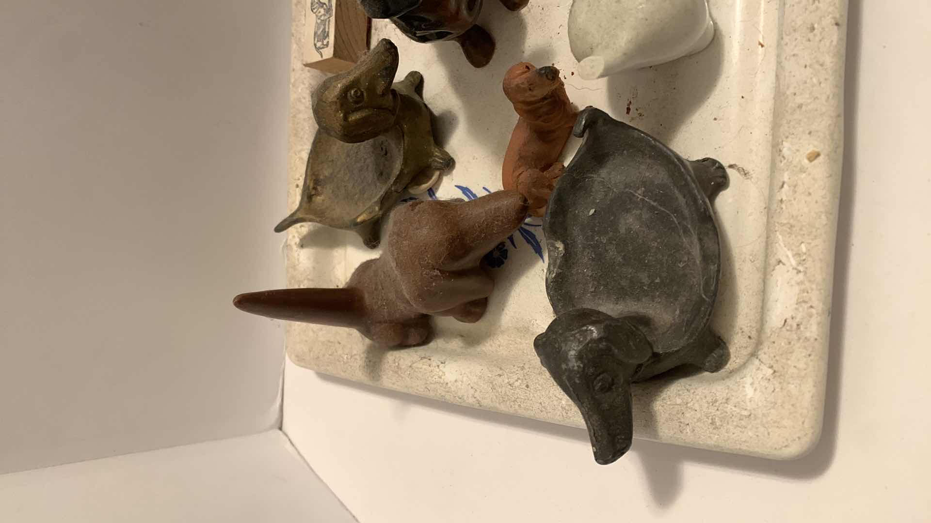 Photo 1 of 14 DACHSHUND FIGURINES ON TRAY