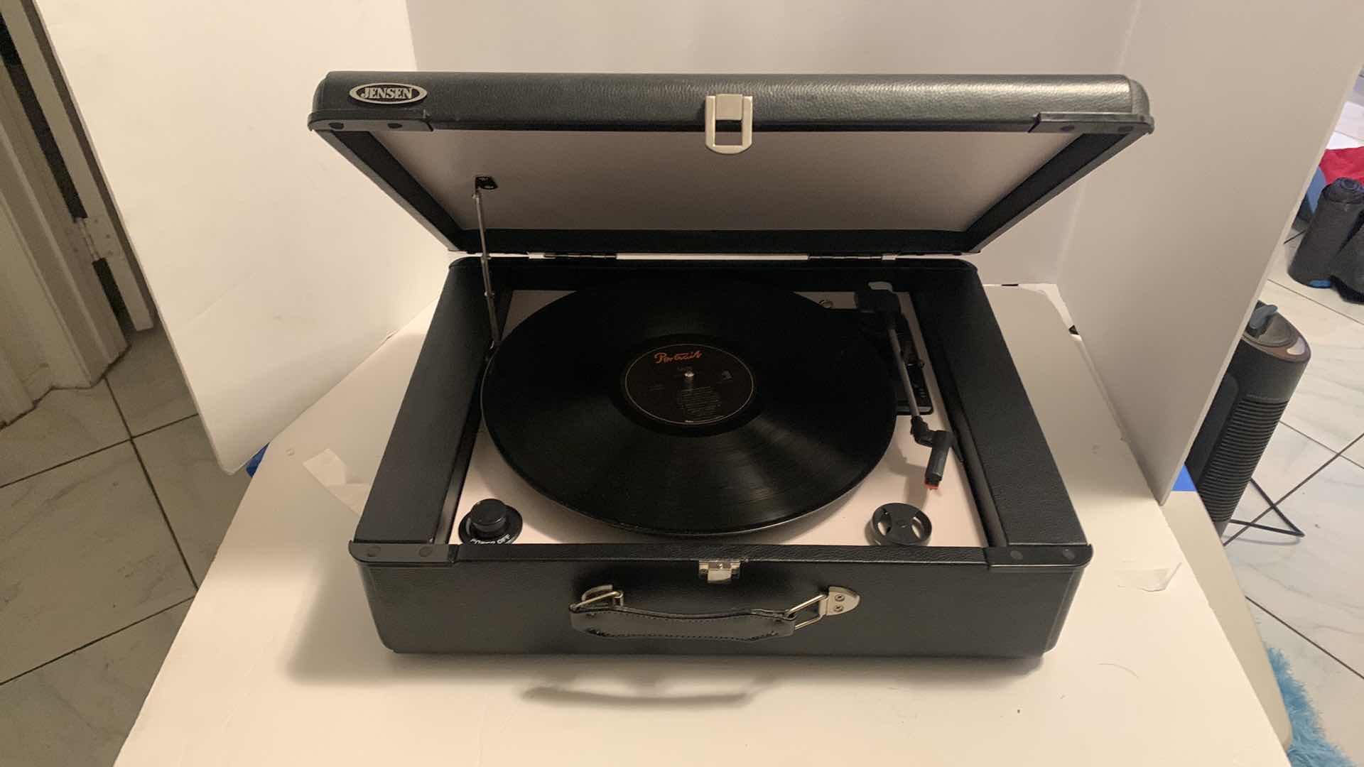 Photo 1 of JENSEN RECORD PLAYER IN CASE W SADE RECORD ALBUM