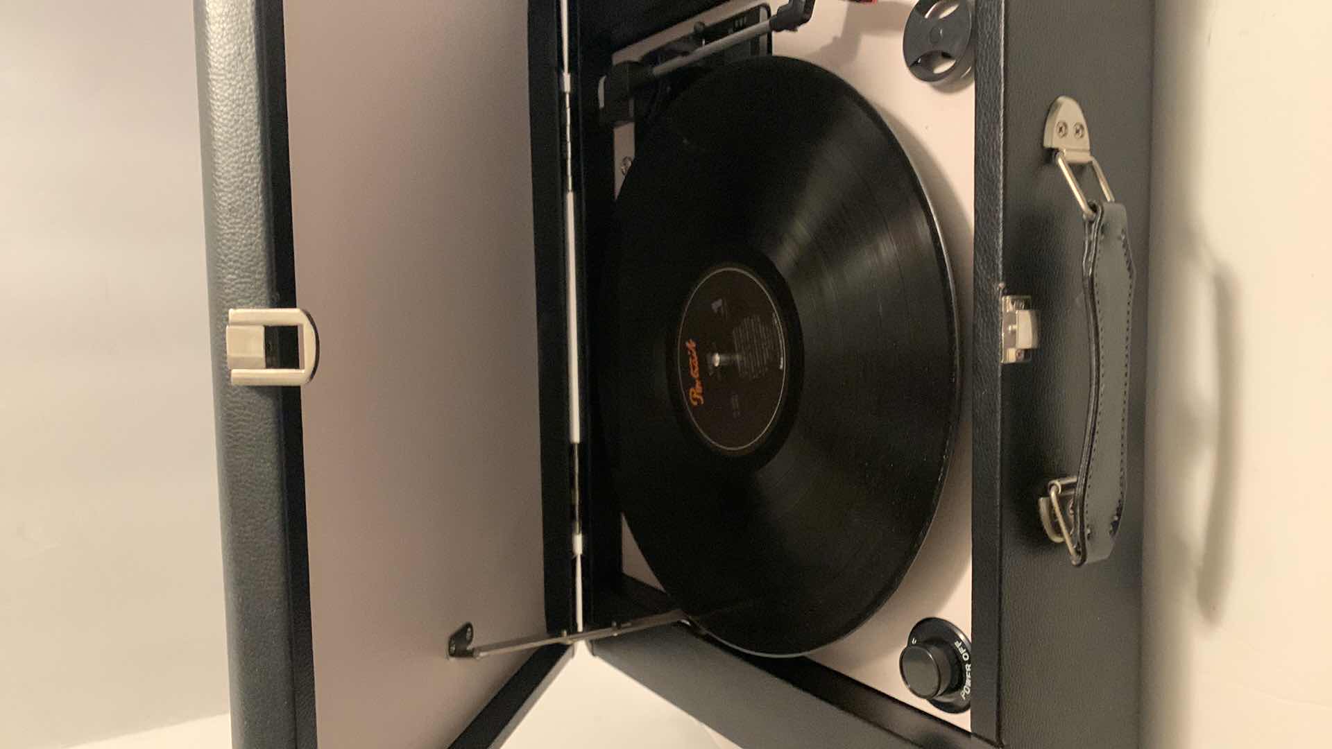 Photo 1 of JENSEN RECORD PLAYER IN CASE W SADE RECORD ALBUM