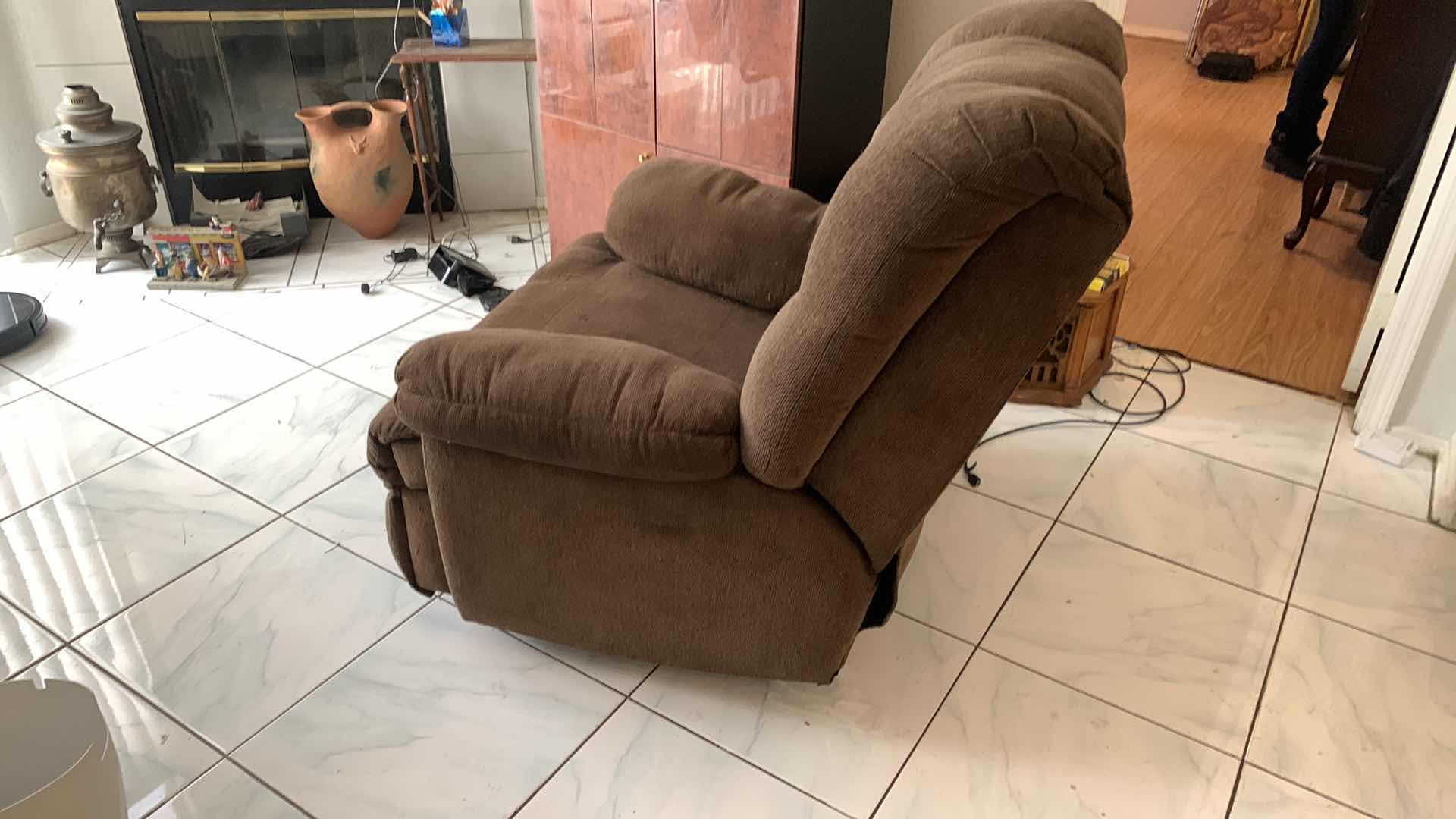 Photo 1 of BROWN PLUSH ROCKING LOUNGE RECLINER 44” x 46” x H42”